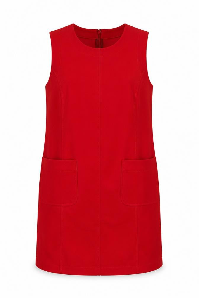 Boden Women Red UK 14 Sleeveless Shift Dress Pockets Zip
