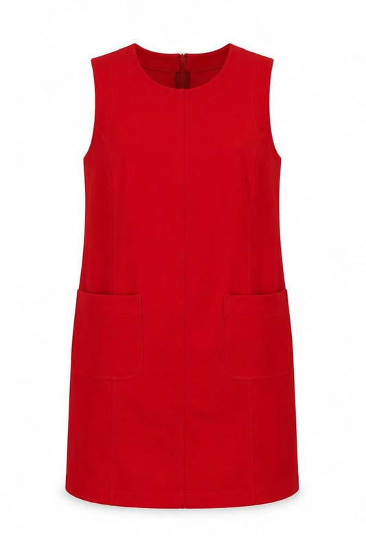 Boden Women Red UK 14 Sleeveless Shift Dress Pockets Zip