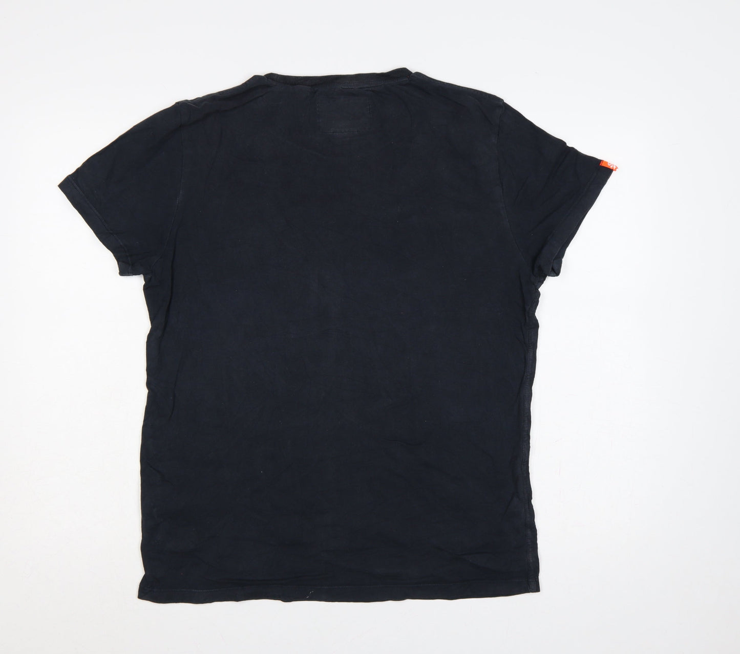 Superdry Men’s Black Large Slim Fit Logo Crew Neck T-Shirt