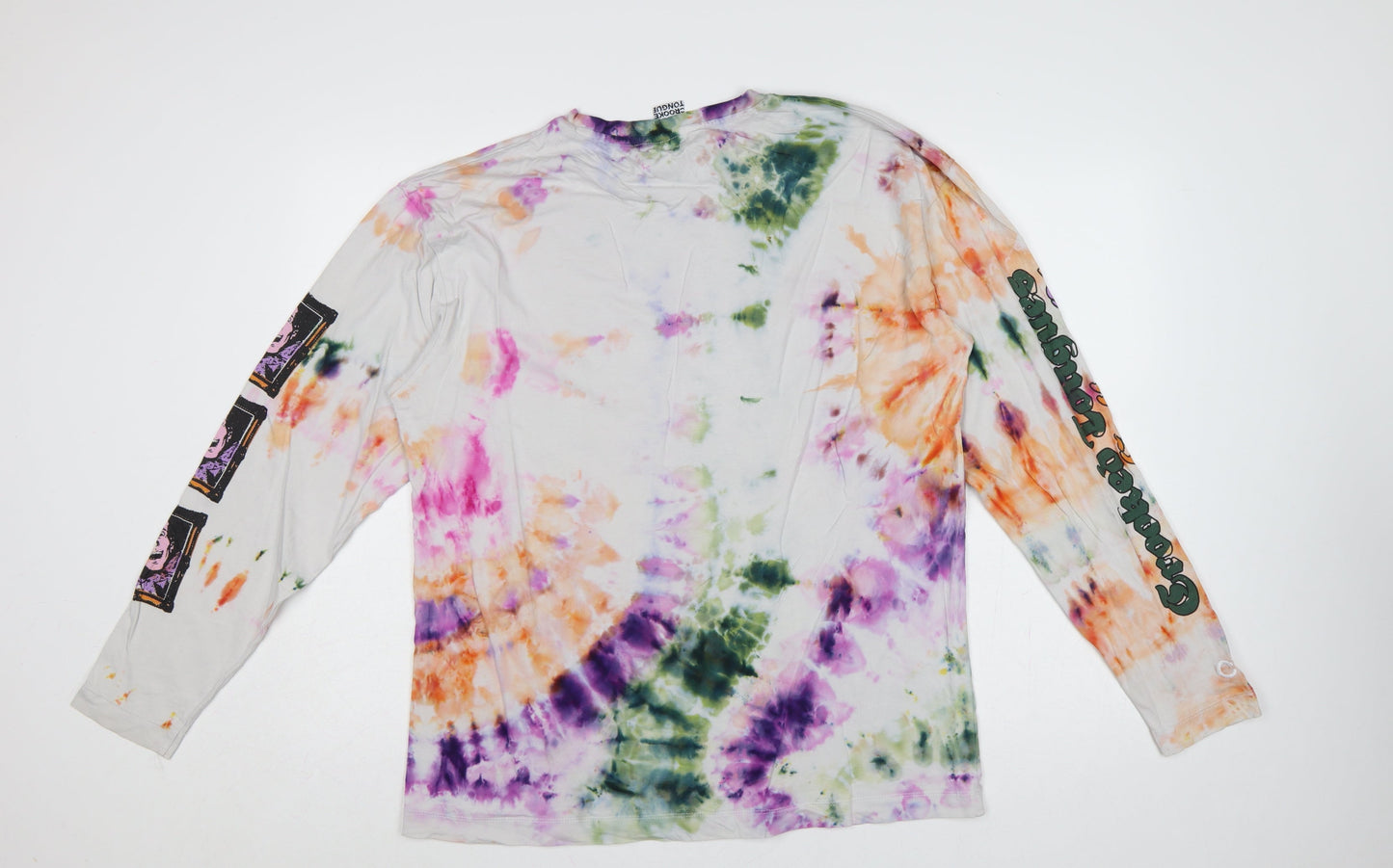 Crooked Tongues Men's Multicoloured L Phantom Spirits Graphic Long Sleeve T-Shirt