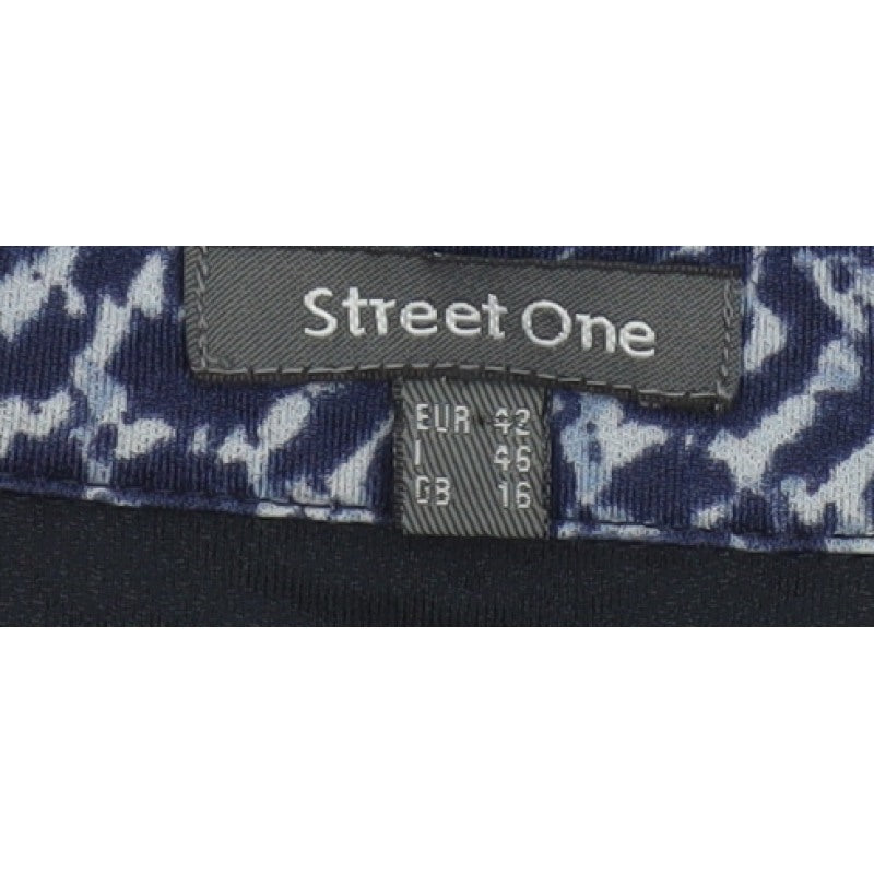 Street One Women Multicolour UK 16 Tunic Blouse Leopard Print Sheer