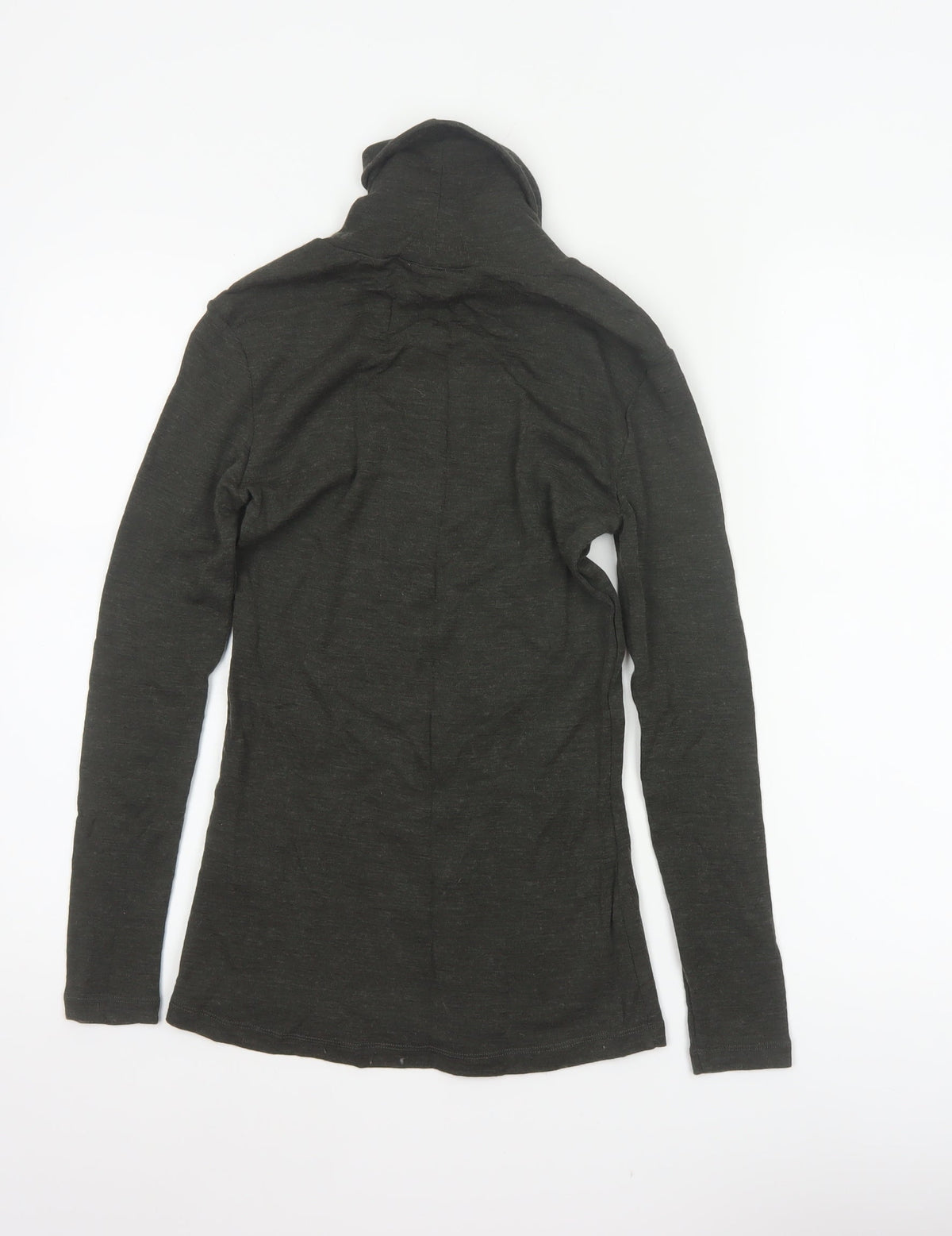 Foil Women Black S 100% Merino Wool Roll Neck Slim Jumper