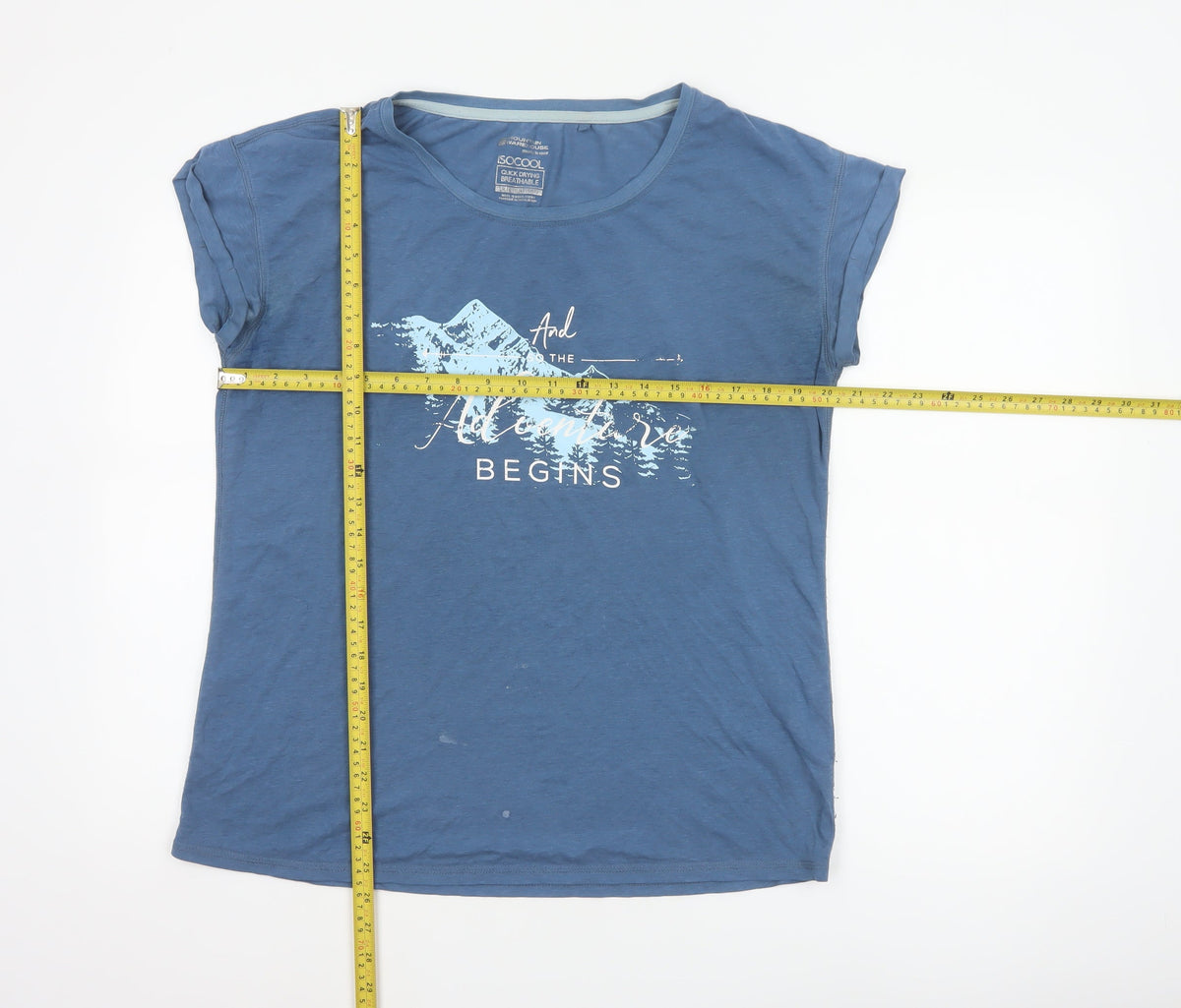 Mountain Warehouse Women’s Blue UK 14 Mountain Print Quick Dry T-Shirt