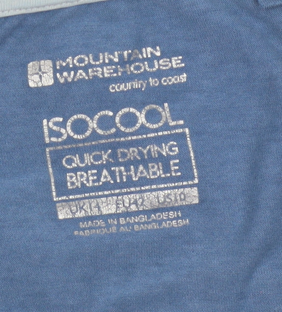 Mountain Warehouse Women’s Blue UK 14 Mountain Print Quick Dry T-Shirt
