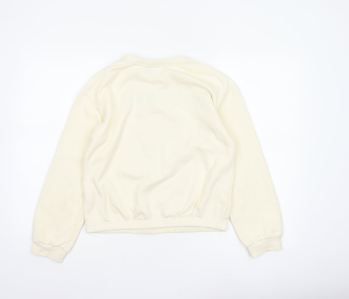 Close-up detail of Harry Potter girls’ ivory 12-13 years gryffindor graphic pullover sweatshirt