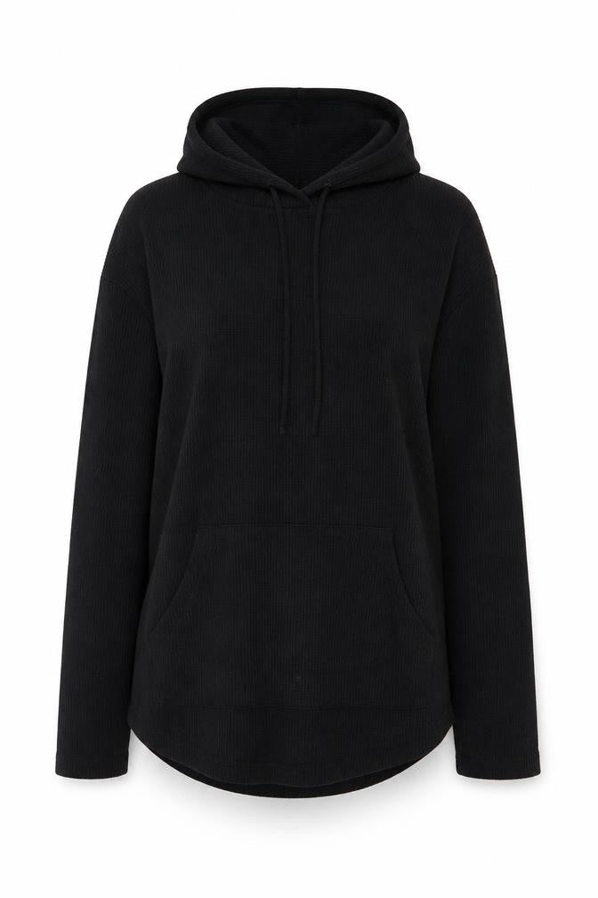 Michelle Keegan Women Black UK 8 Pullover Hoodie Longline Pockets
