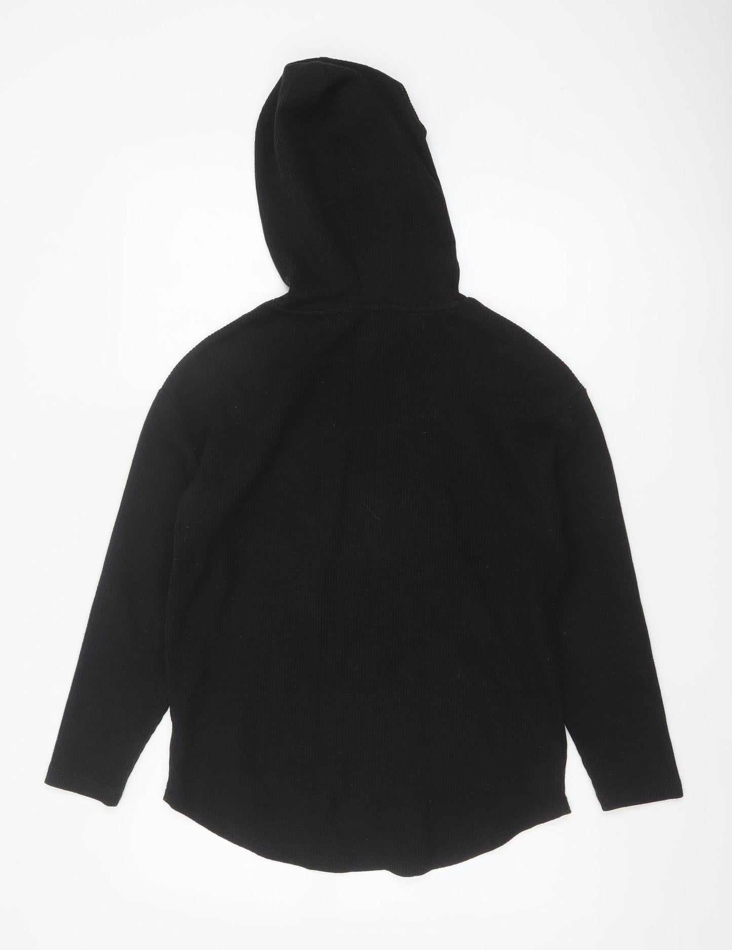 Michelle Keegan Women Black UK 8 Pullover Hoodie Longline Pockets