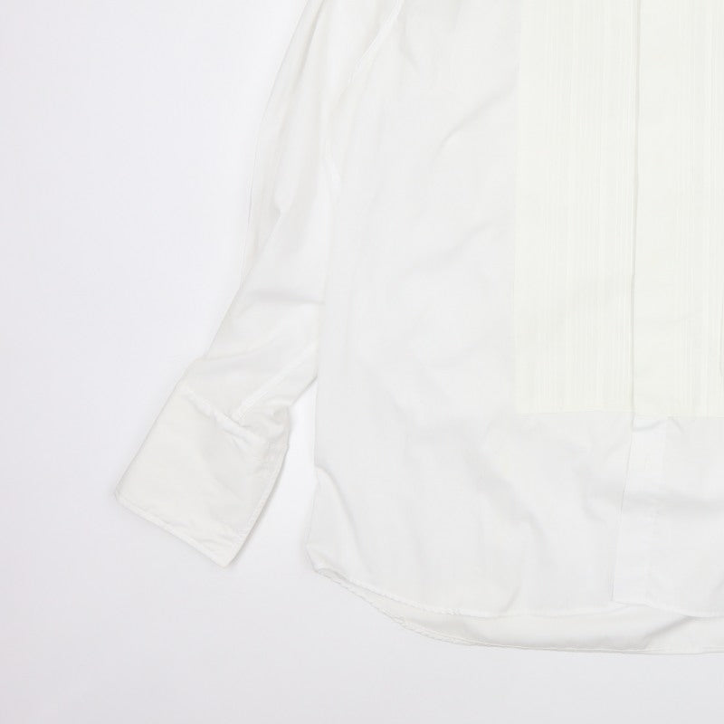 Occasion Men’s Ivory 17 Wing Collar Pleated Formal Dress Shirt
