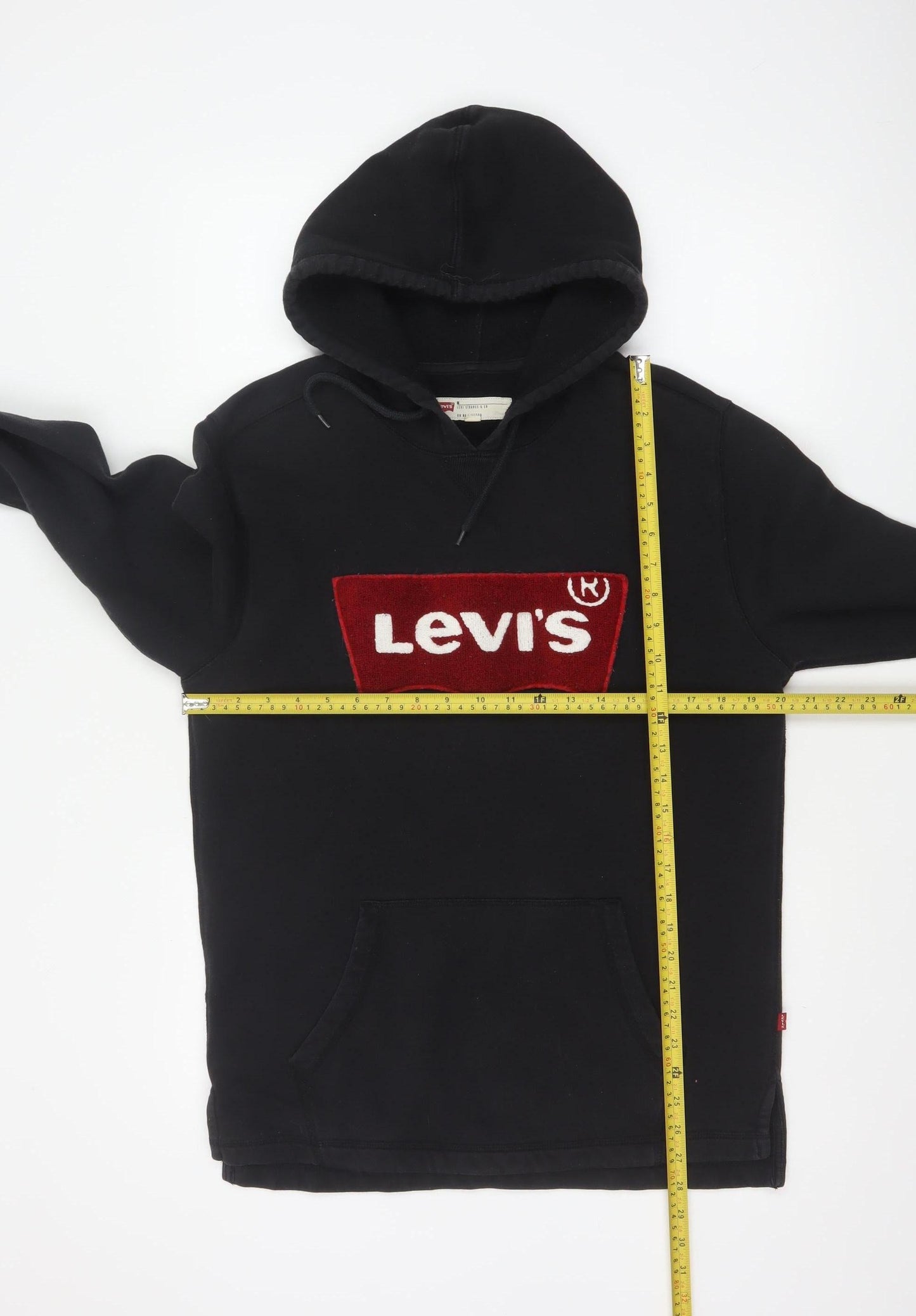 Levi's Men's Black M Pullover Hoodie Embroidered Logo Cotton Blend