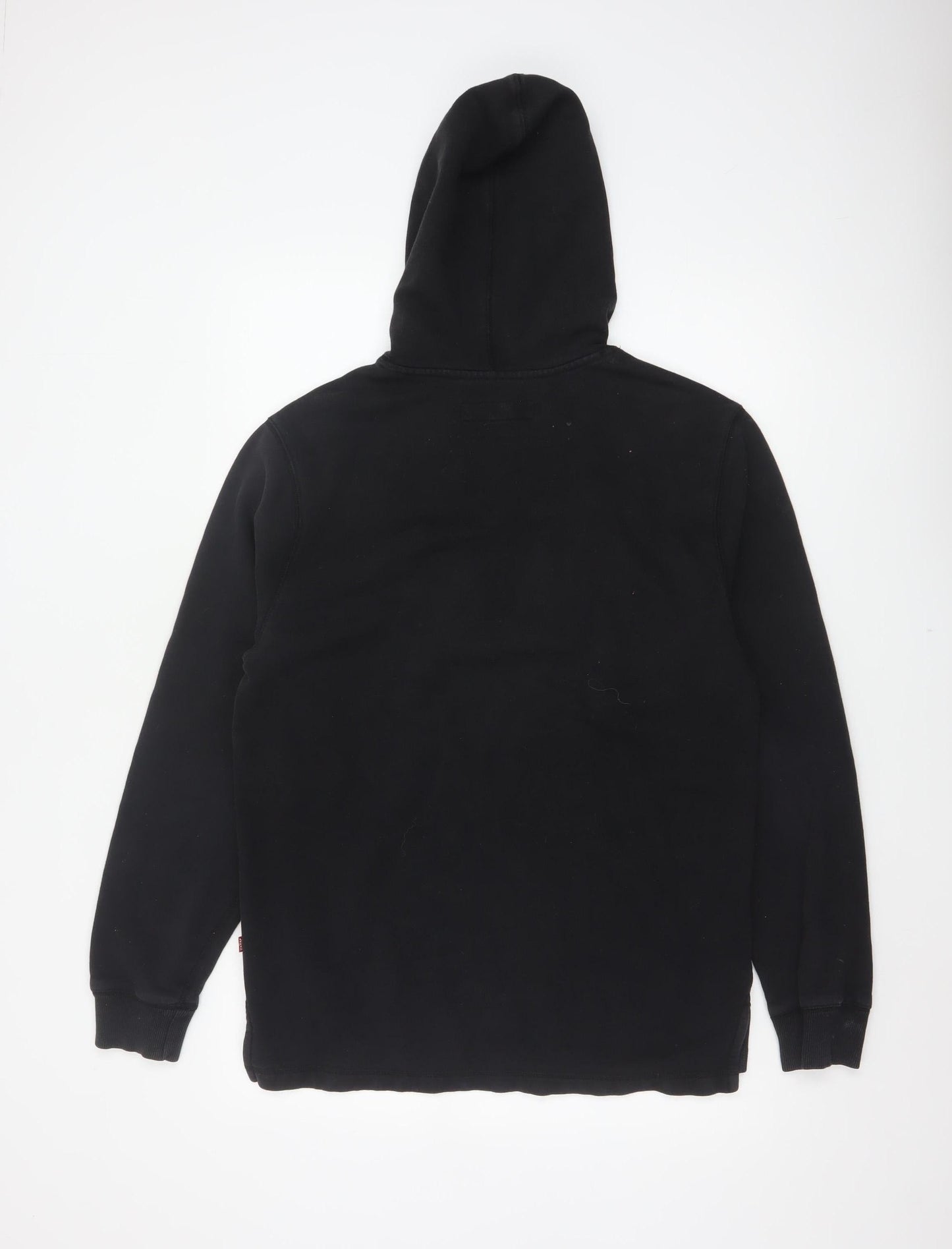 Levi's Men's Black M Pullover Hoodie Embroidered Logo Cotton Blend