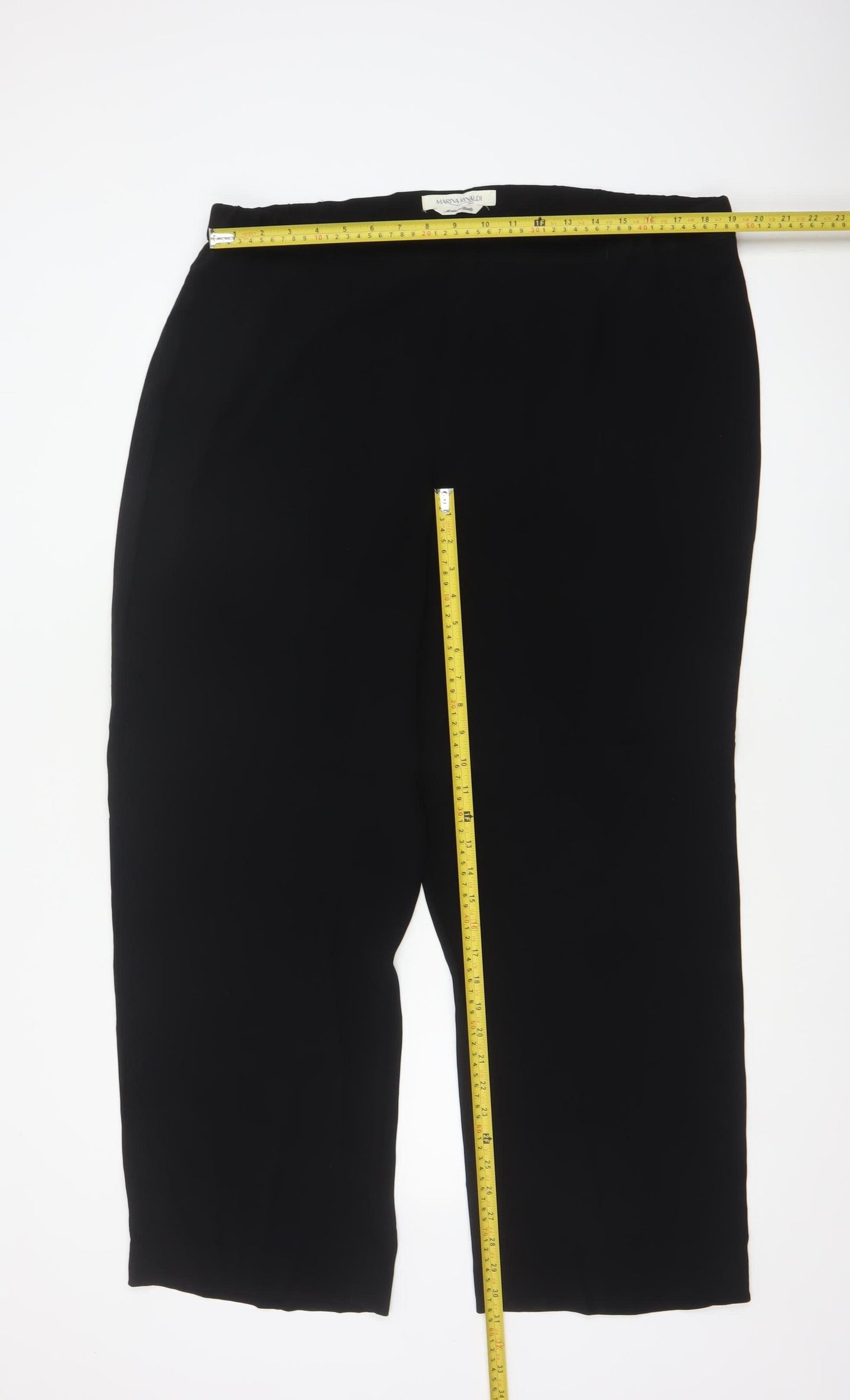 Marina Rinaldi Women’s Black UK 18 Straight Leg Tailored Trousers