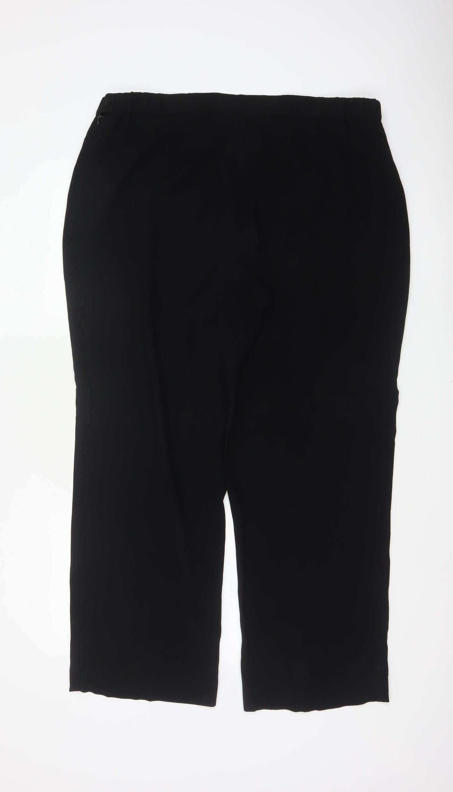 Marina Rinaldi Women’s Black UK 18 Straight Leg Tailored Trousers