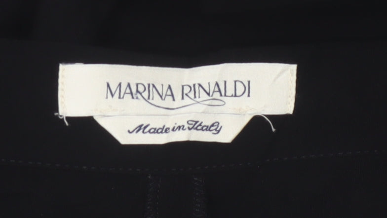 Marina Rinaldi Women’s Black UK 18 Straight Leg Tailored Trousers
