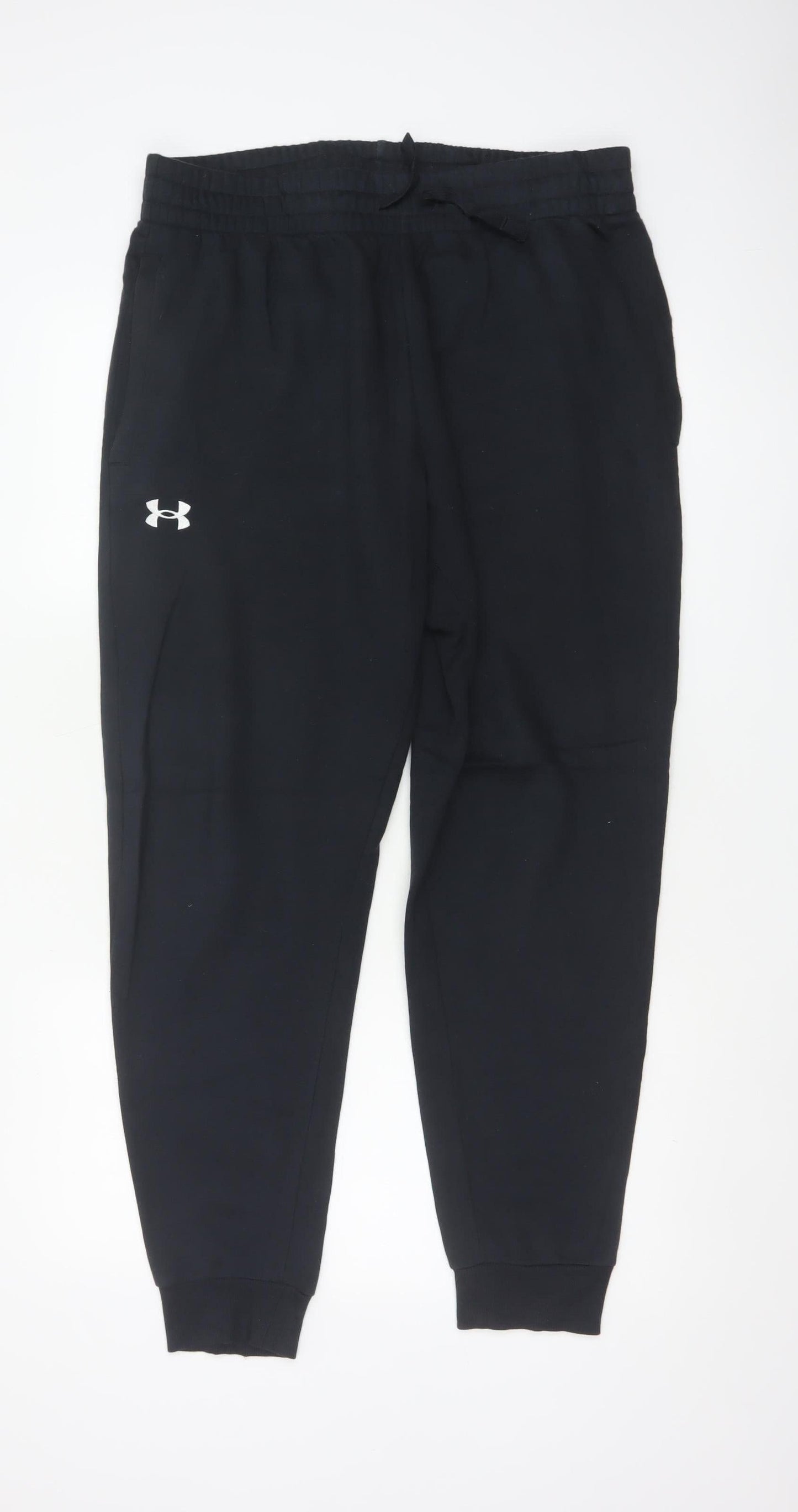 Under Armour Men’s Black L Jogger Sweatpants Cotton Drawstring