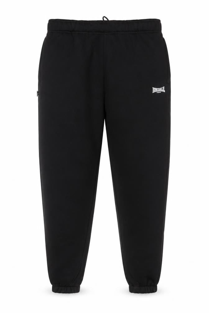 Lonsdale Men’s Black 3XL Logo Cuffed Jogger Trousers