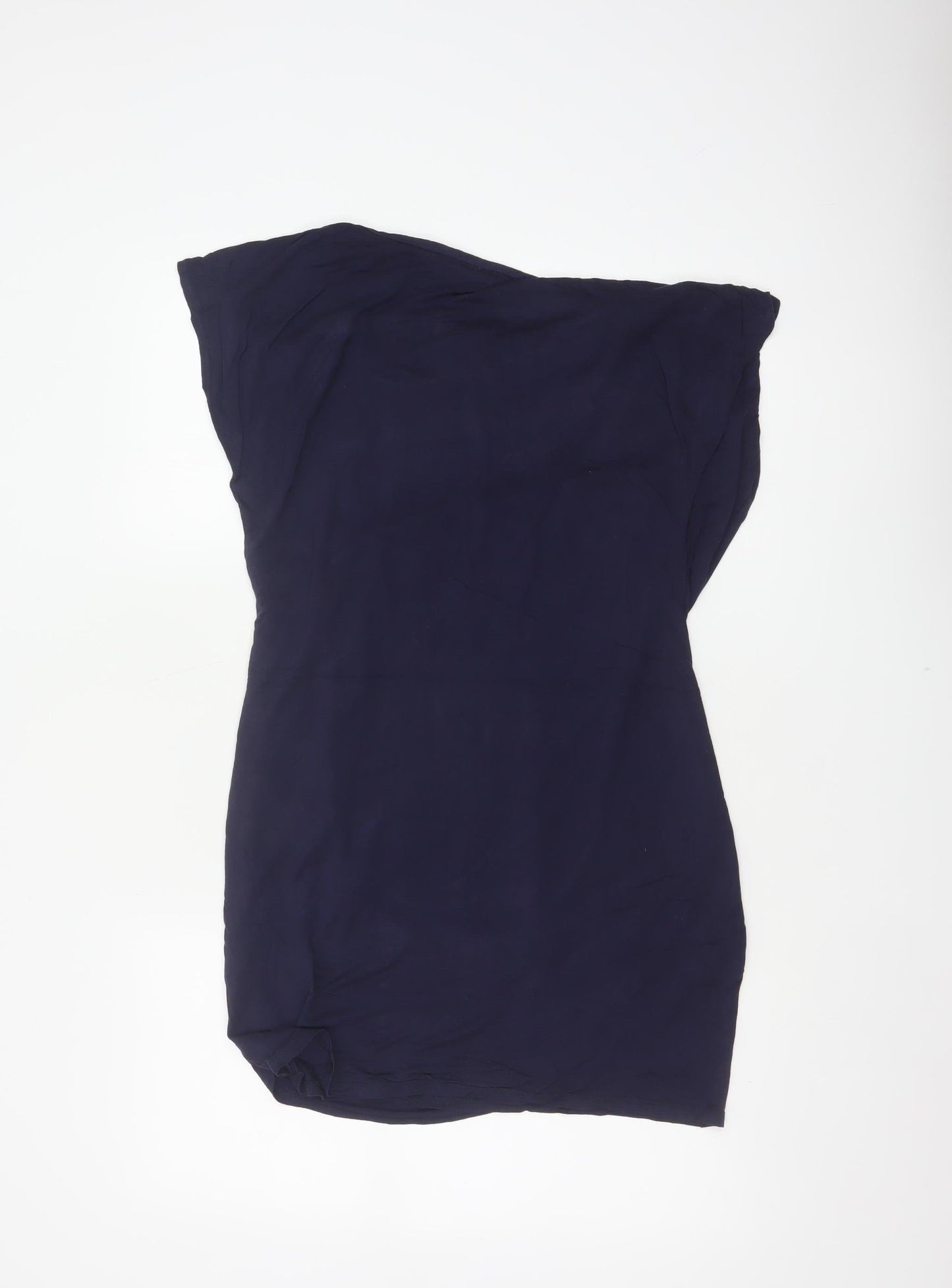 Phase Eight Women Blue UK 14 Cowl Neck Viscose Tunic Blouse