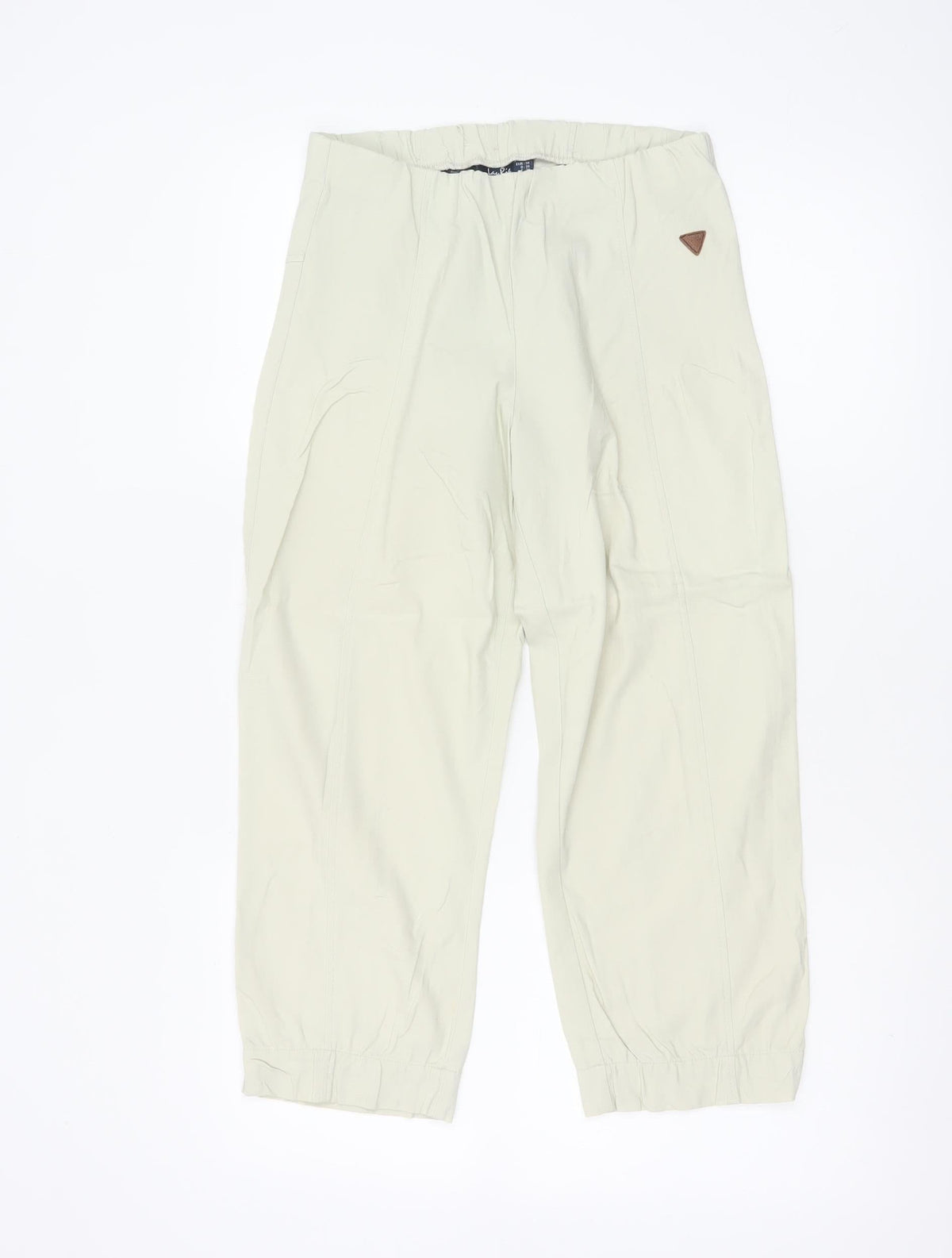 LuK Ril Women’s Ivory Jogger Trousers UK 10 Elasticated Cuffed Pockets