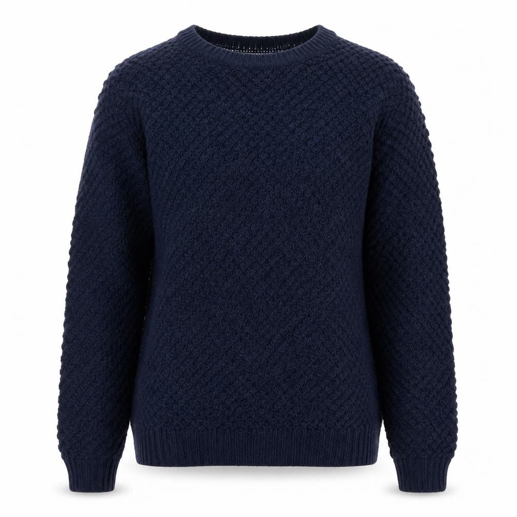 FatFace Women’s Blue Size 8 Chunky Knit Crew Neck Jumper