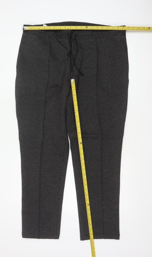 T&W Taylor & Wright Men’s Grey XL Tapered Drawstring Jogger Trousers