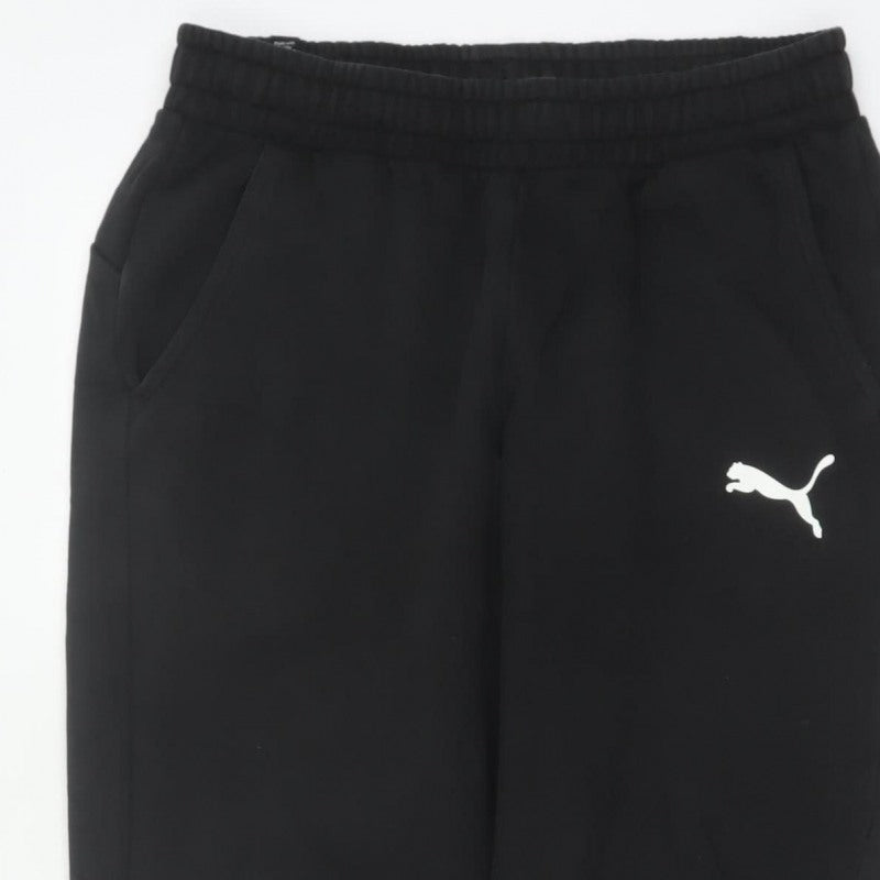 Additional view of Puma Men’s Black M Jogger Sweatpants Logo Elastic Waist Cuffed