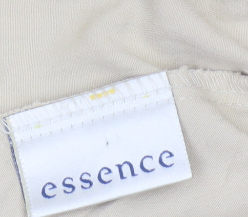 Essence Women’s Beige Size 24 Tapered Drawstring Trousers