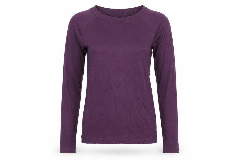 Sweaty Betty Women Purple S Bamboo Blend Long Sleeve Gym Top