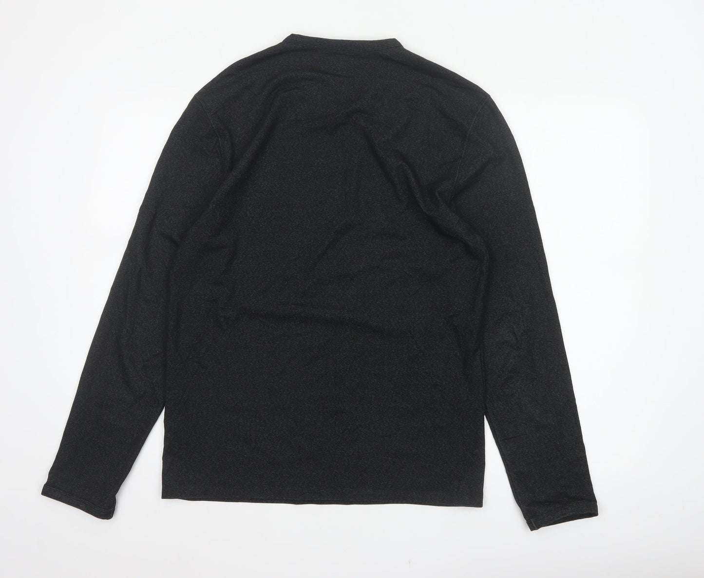 Calvin Klein Men’s Black M Long Sleeve V-Neck Jersey Casual Top