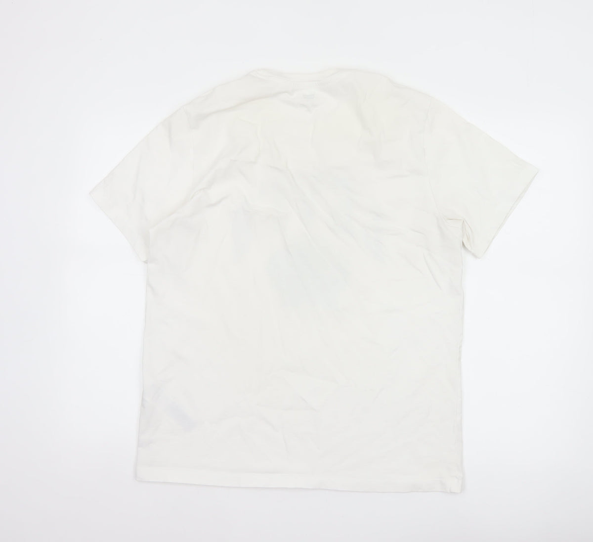 Levi's Men's White L California College Graphic Print Crew Neck T-Shirt