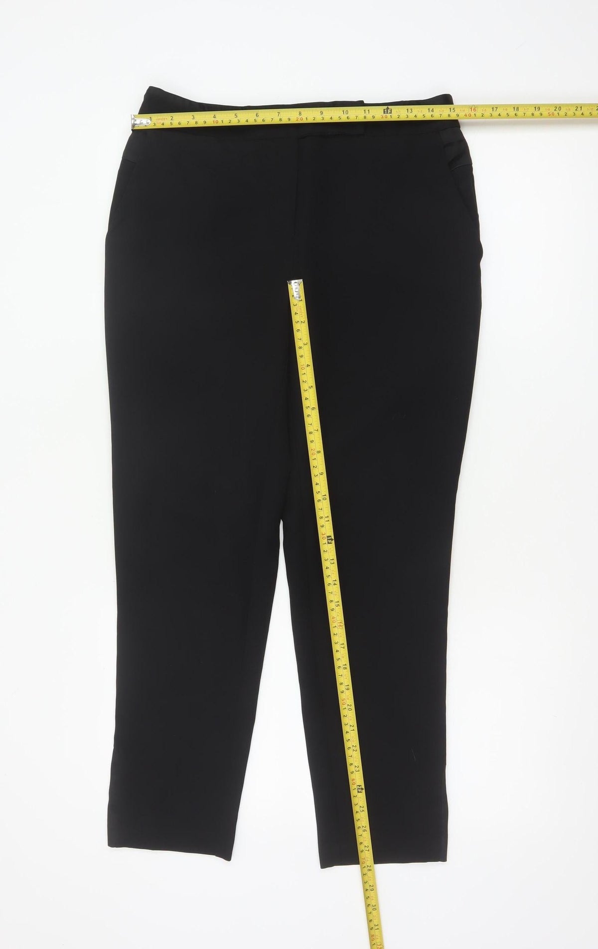 Oasis Women’s Black UK 10 Tailored Stretch Straight Dress Trousers