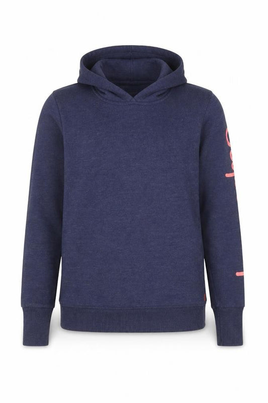 Superdry Women’s Blue S Pullover Hoodie Graphic Logo Pocket