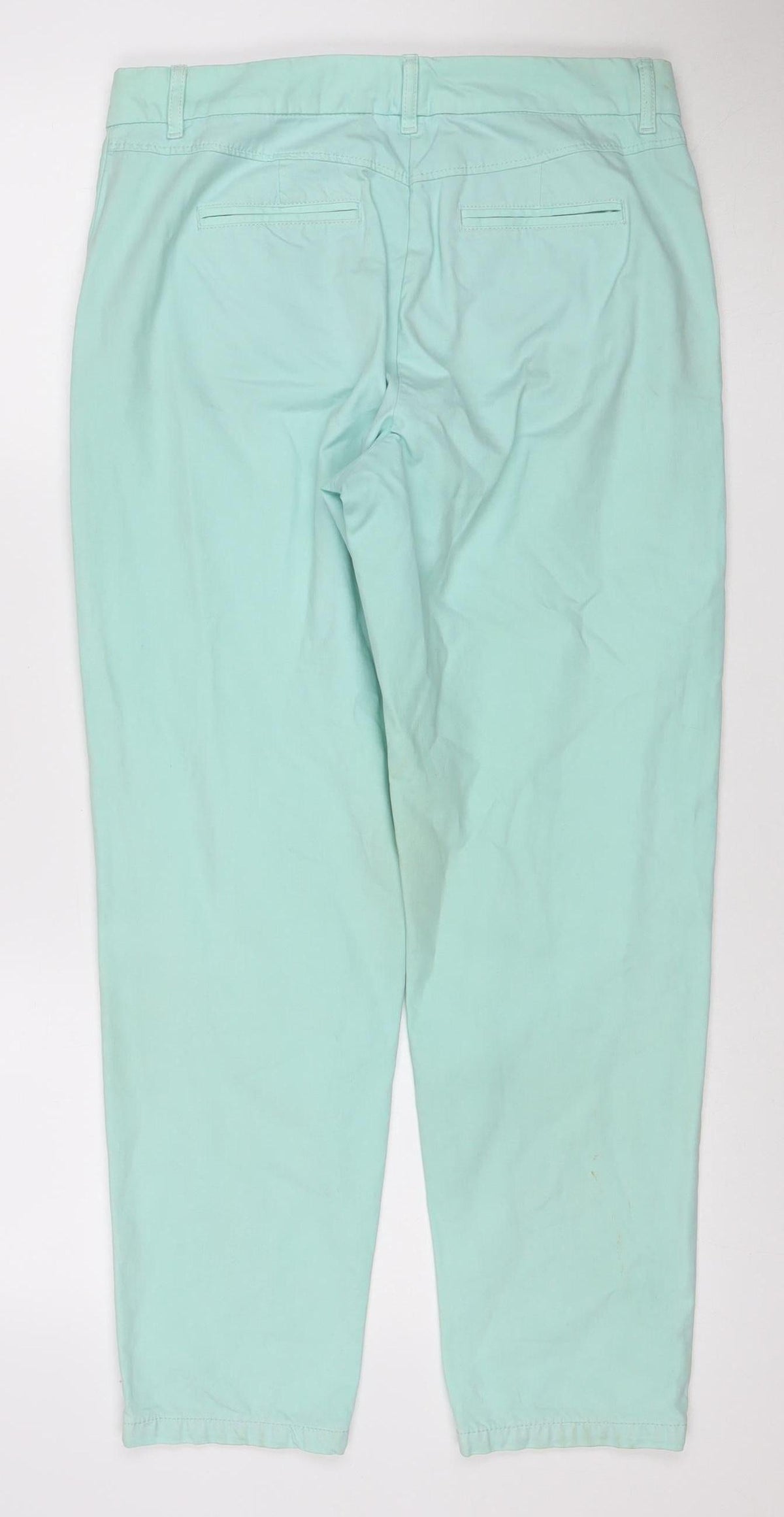 Marks & Spencer Women Green Size 10 Short Straight Cotton Jeans