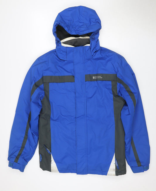Mountain Warehouse Men’s Blue XS Hooded Waterproof Ski Jacket