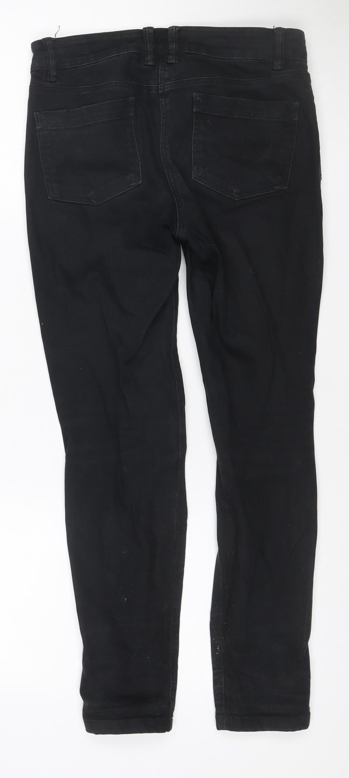 Next Women’s Black Skinny Petite Jeans UK 6 Stretch Denim