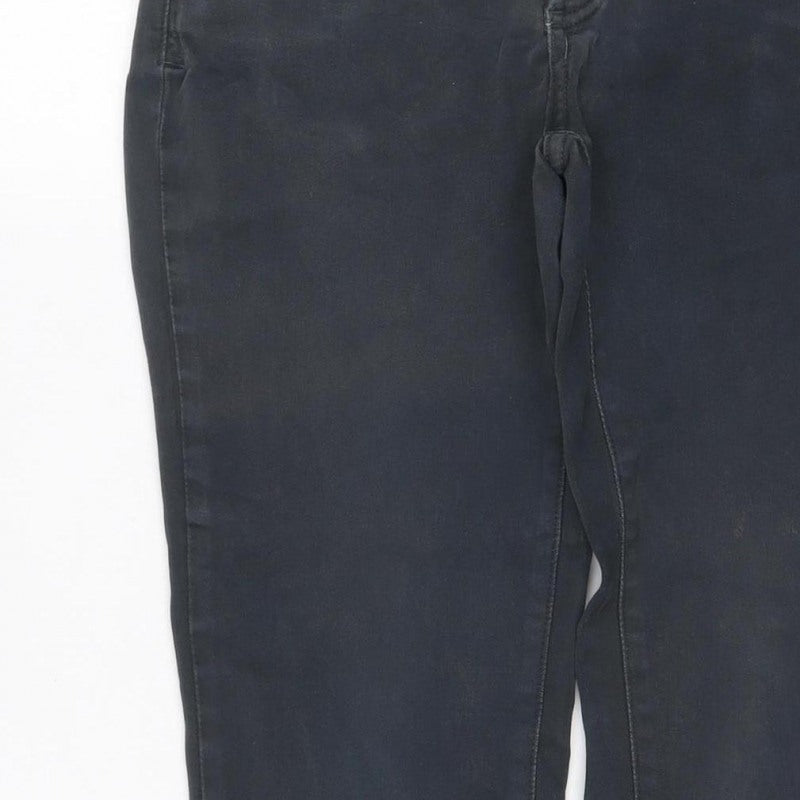 NYDJ Women’s Black UK 10 Straight Mid Rise Stretch Jeans
