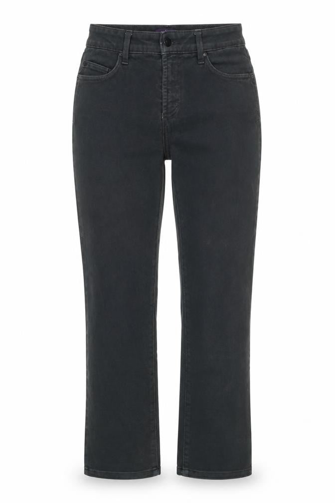 NYDJ Women’s Black UK 10 Straight Mid Rise Stretch Jeans