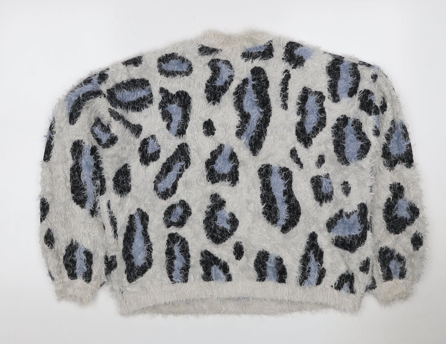 Urban Classics Women’s Multicoloured Leopard Fuzzy Knit Jumper S