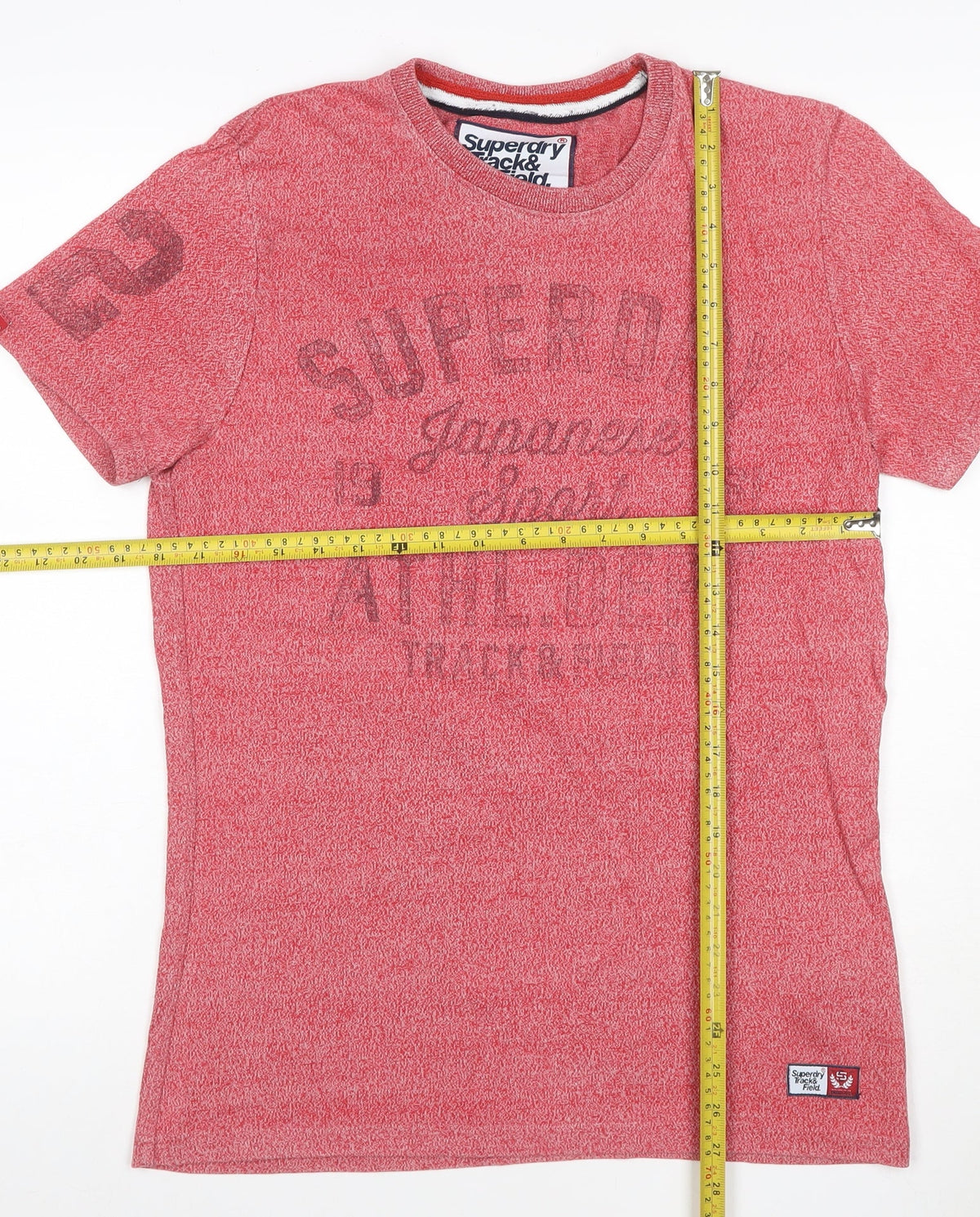 Superdry Men’s Red M Track & Field Graphic Print Crew Neck T-Shirt