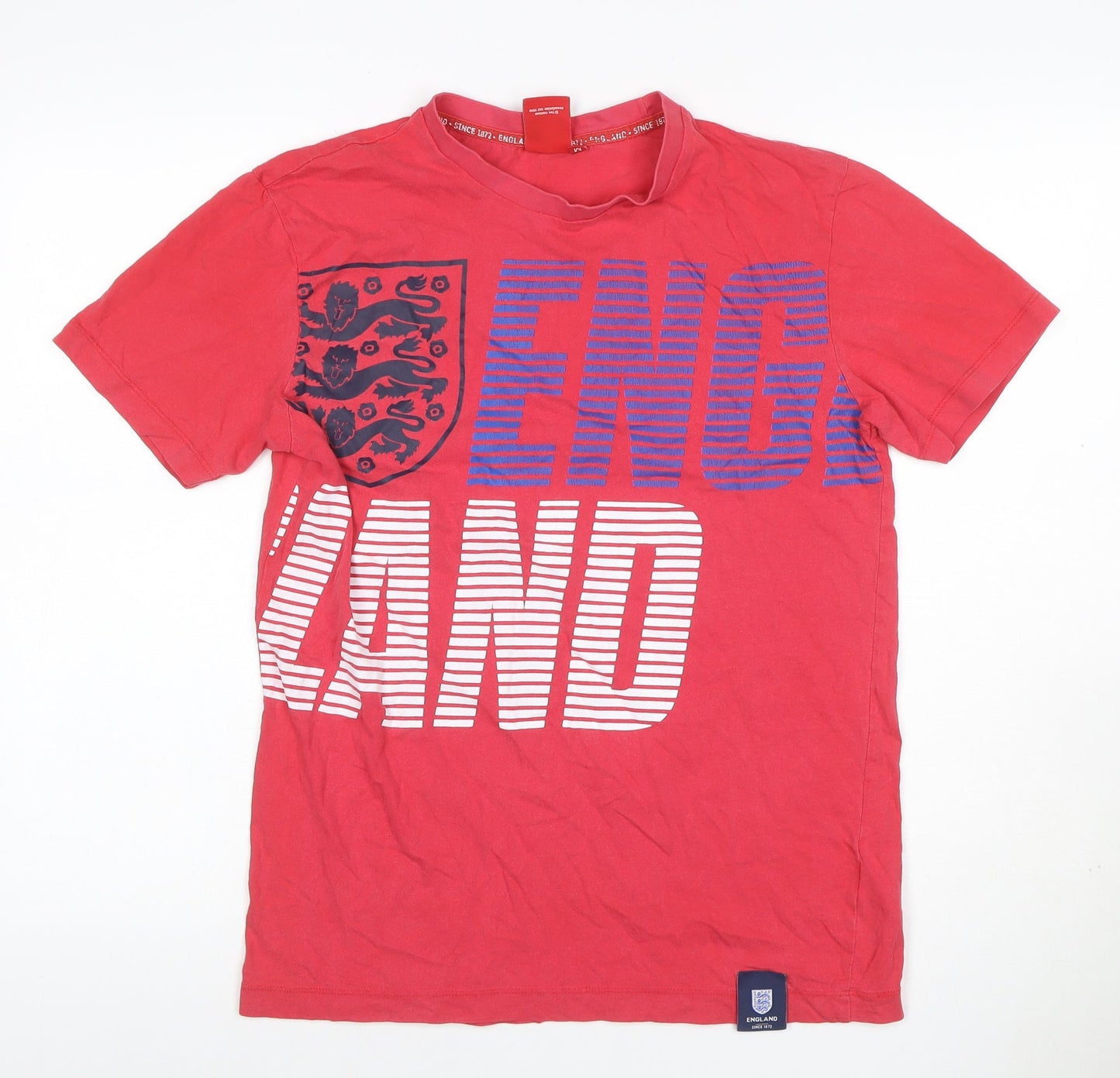 England Men’s Red M England Graphic Crew Neck Short Sleeve T-Shirt