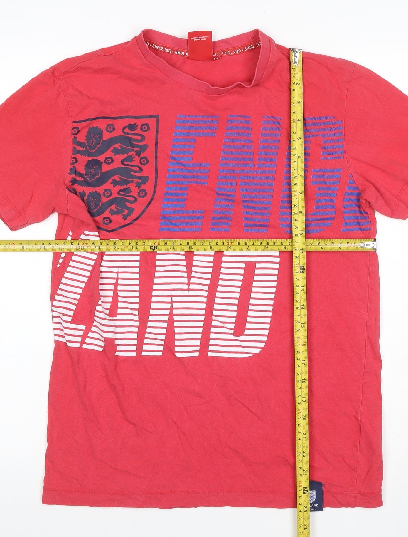 England Men’s Red M England Graphic Crew Neck Short Sleeve T-Shirt