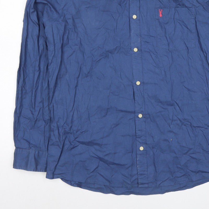 Additional view of Next Men's Blue XL Slim Fit Long Sleeve Button-Up Shirt