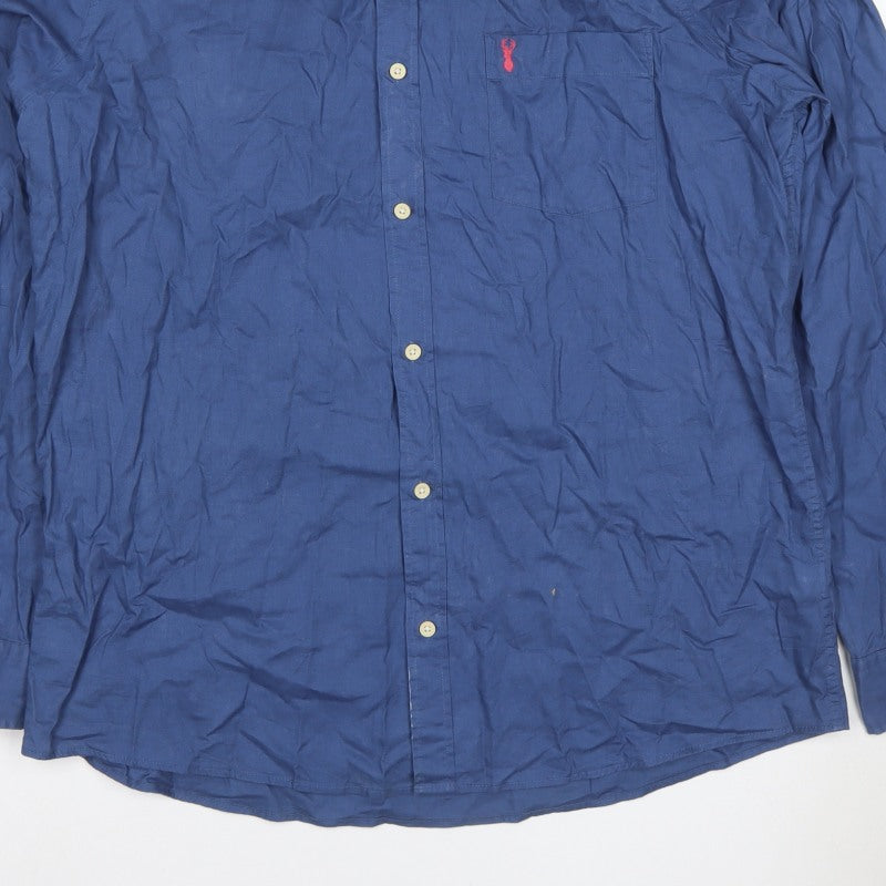 Additional view of Next Men's Blue XL Slim Fit Long Sleeve Button-Up Shirt