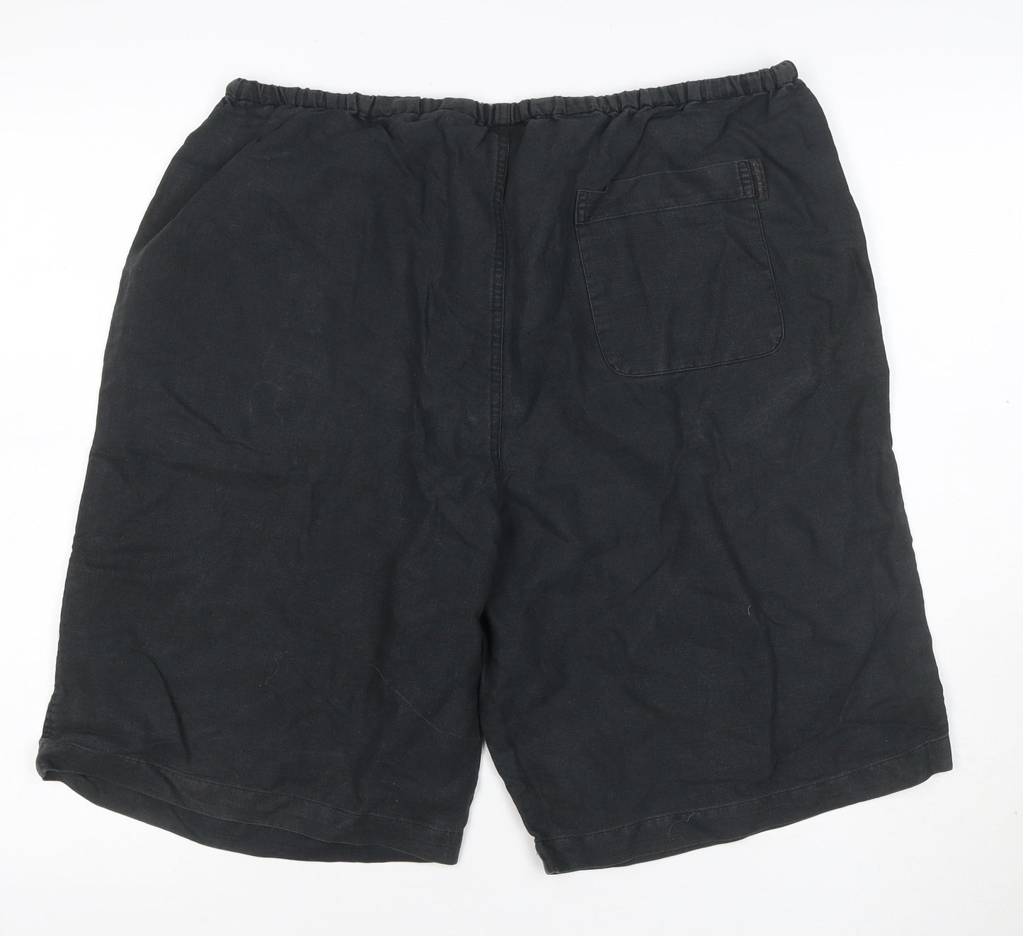 Calvin Klein Men’s Black L Cotton Drawstring Elastic Waist Shorts