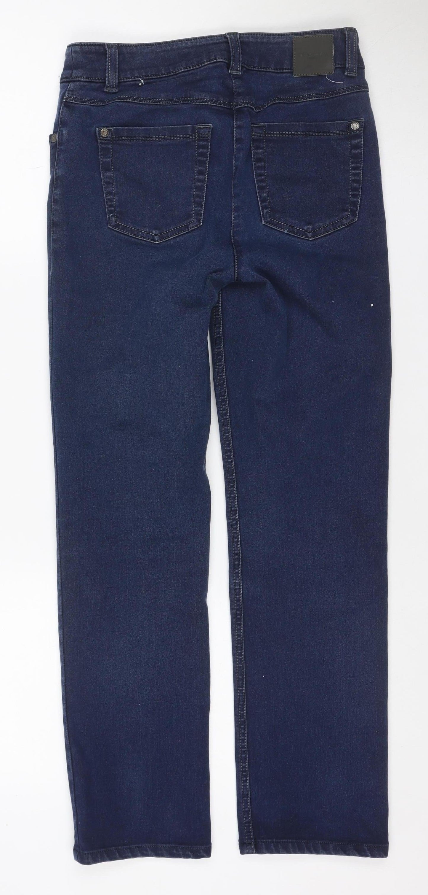 Best4me Women’s Blue Size 35 Slim Straight Stretch Jeans