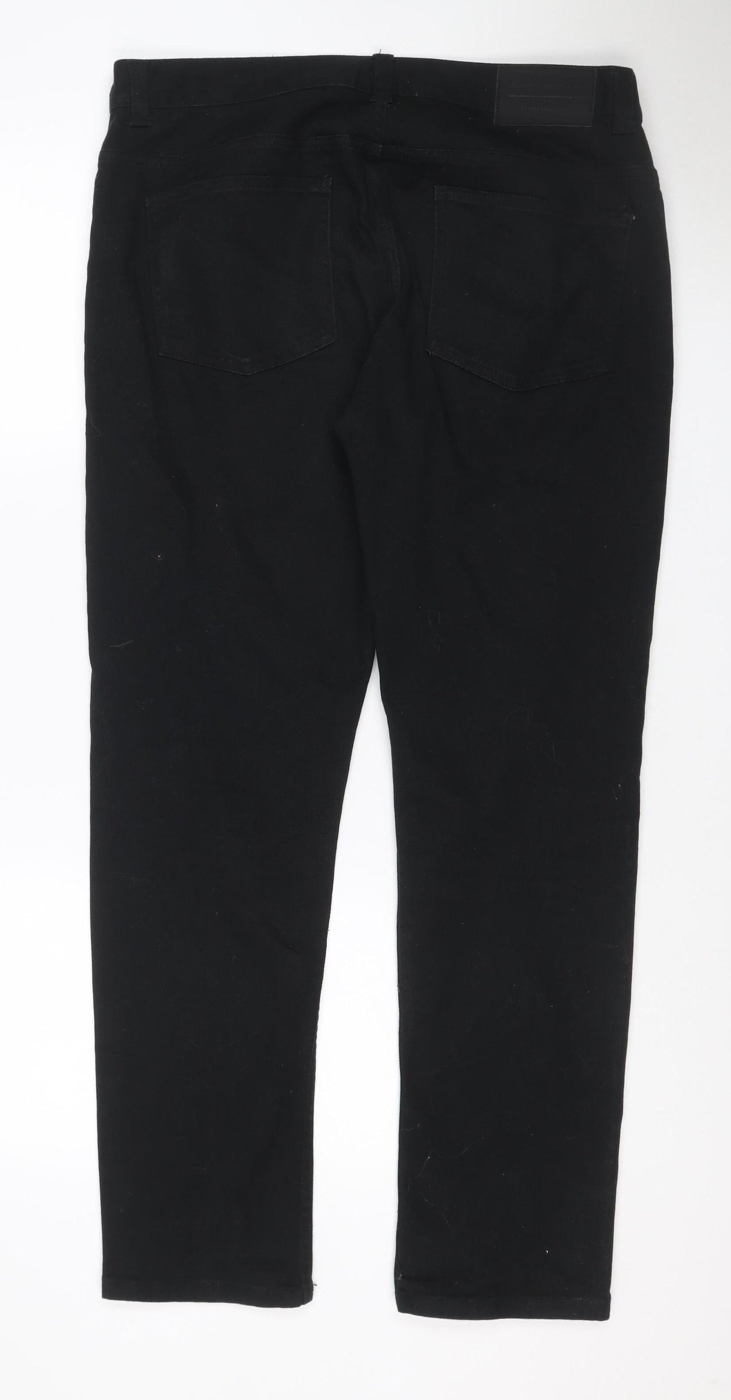 Denim Co. Men’s Black W34 L30 Slim Stretch Skinny Jeans