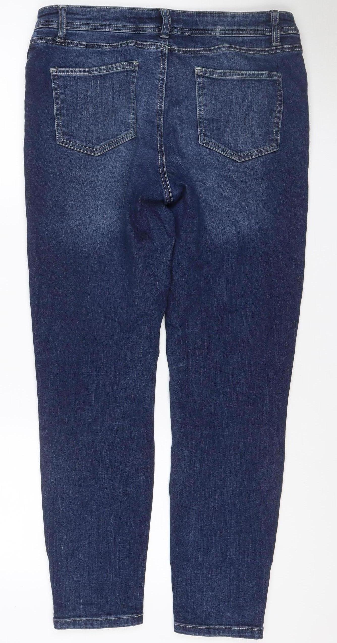 Bodyflirt Women’s Blue UK 14 Slim Stretch Bootcut Denim Jeans