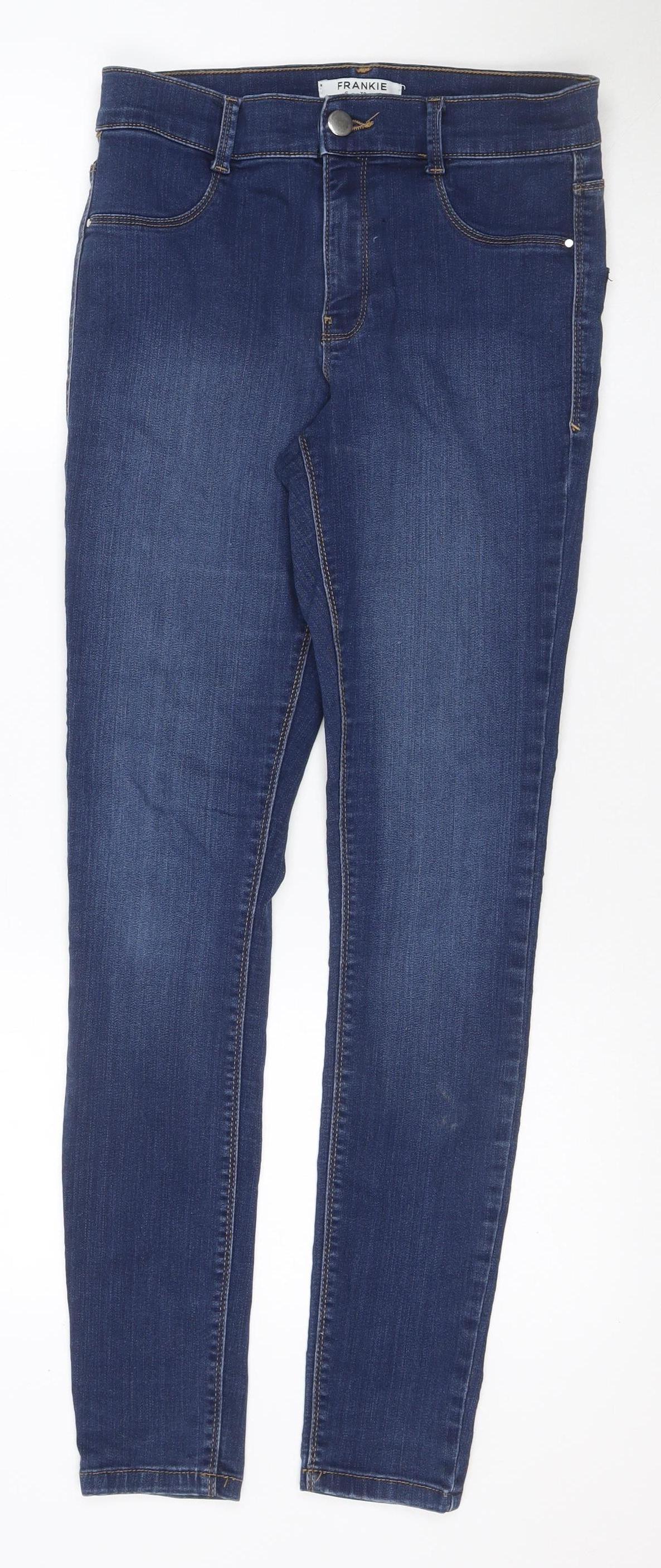 Dorothy Perkins Frankie Women’s Blue UK 10 Regular Skinny Stretch Jeans
