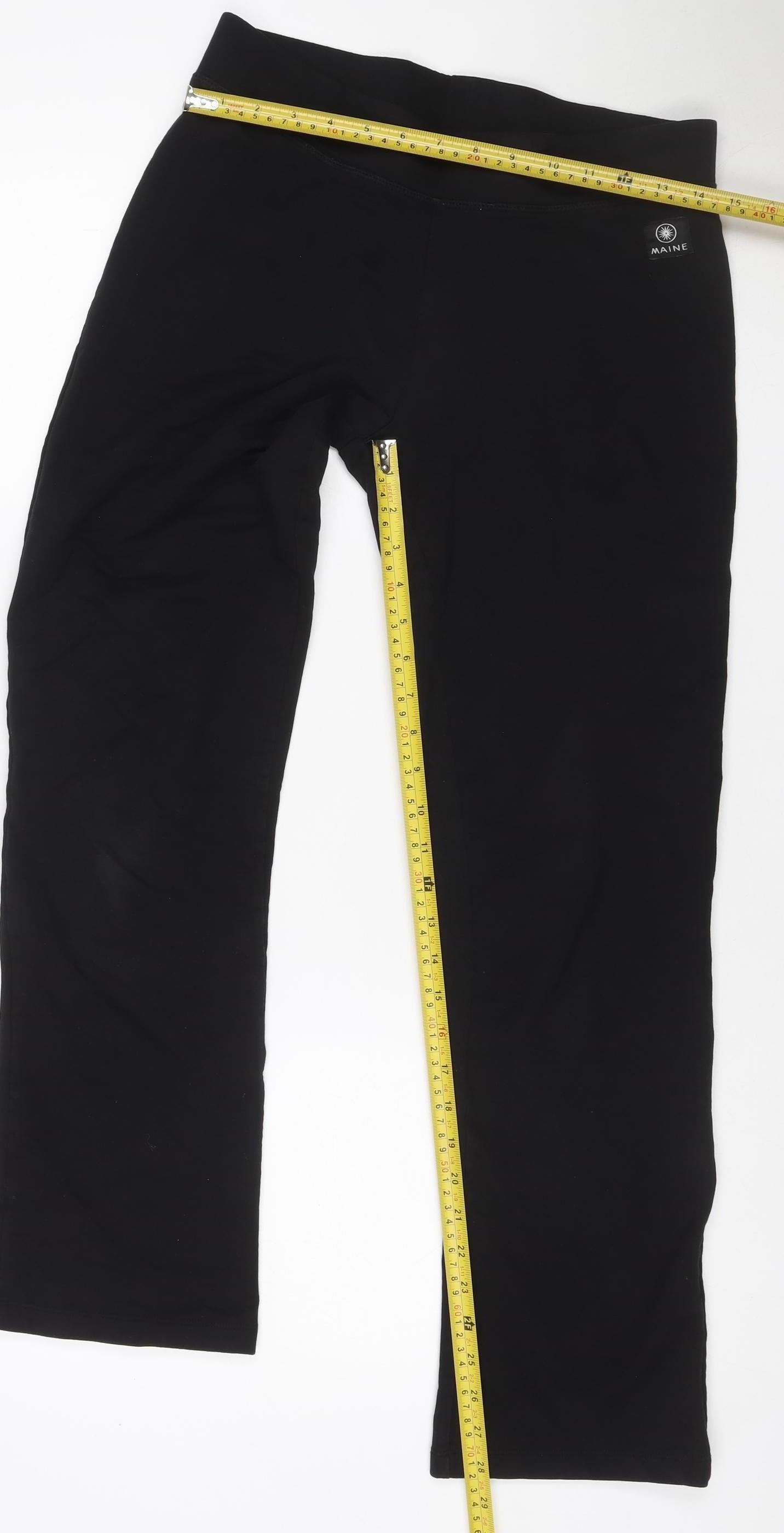 Maine New England Women’s Black UK 12 Bootcut Stretch Trousers
