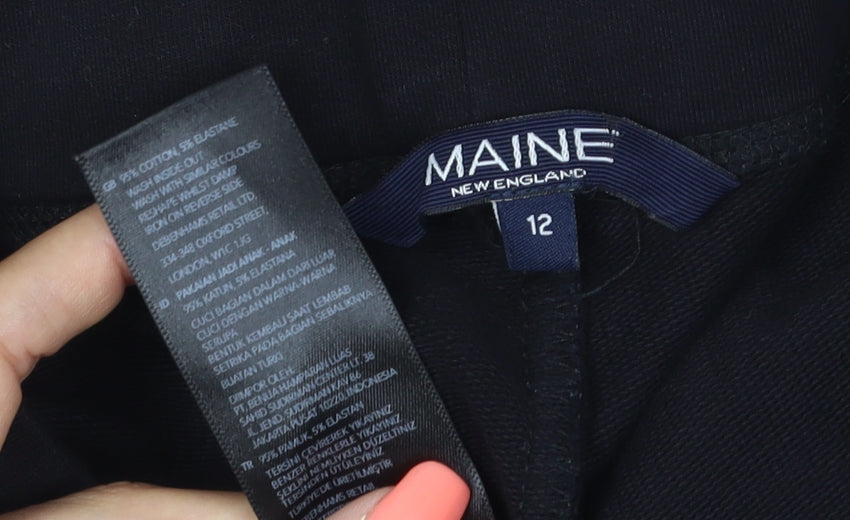 Maine New England Women’s Black UK 12 Bootcut Stretch Trousers