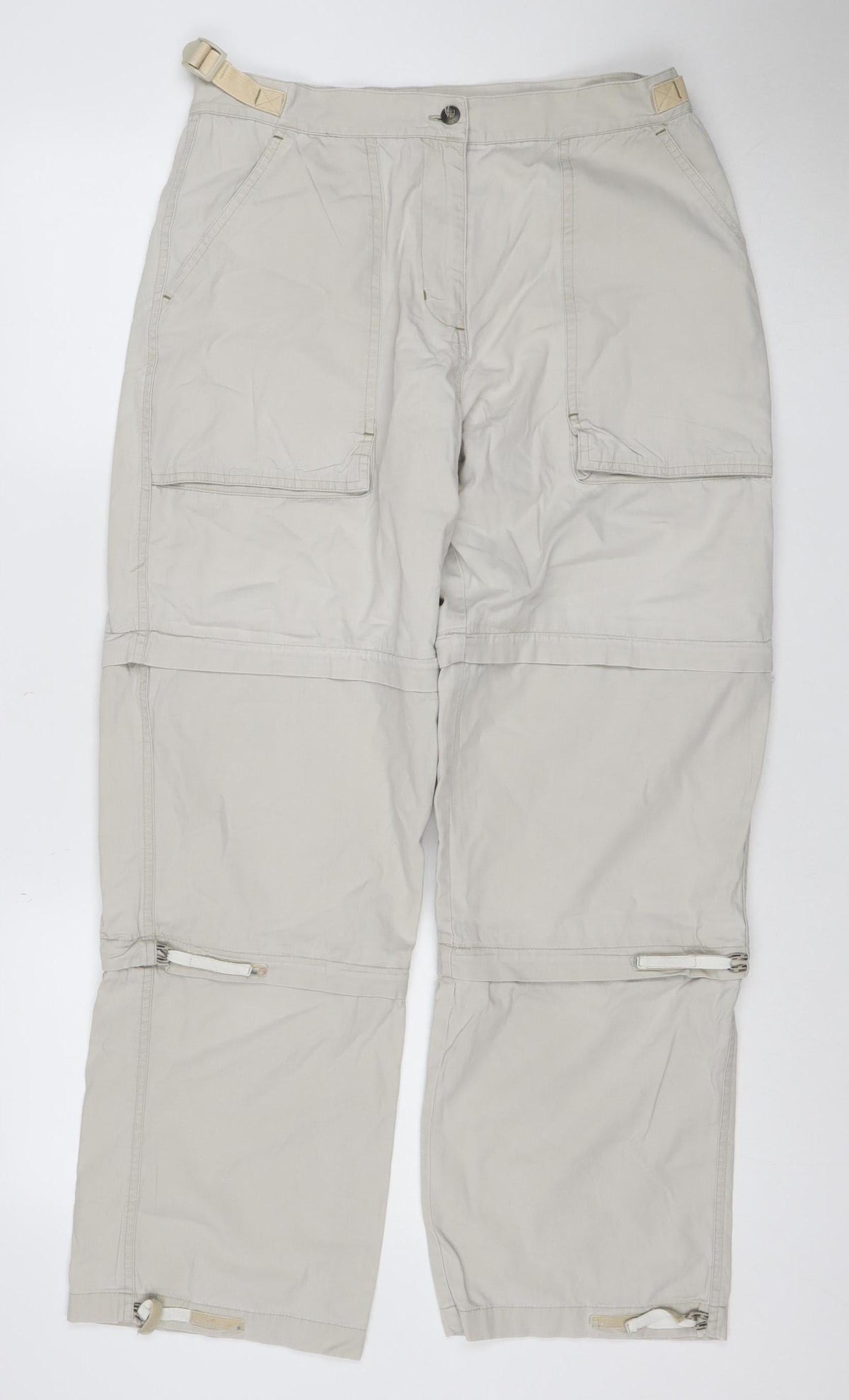 Peter Storm Women’s Beige Size 14 Convertible Cargo Trousers