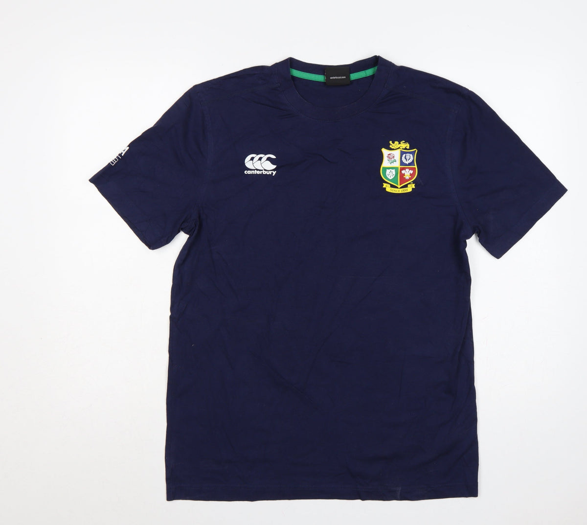 Canterbury Men’s Navy L British & Irish Lions Rugby T-Shirt Crew Neck